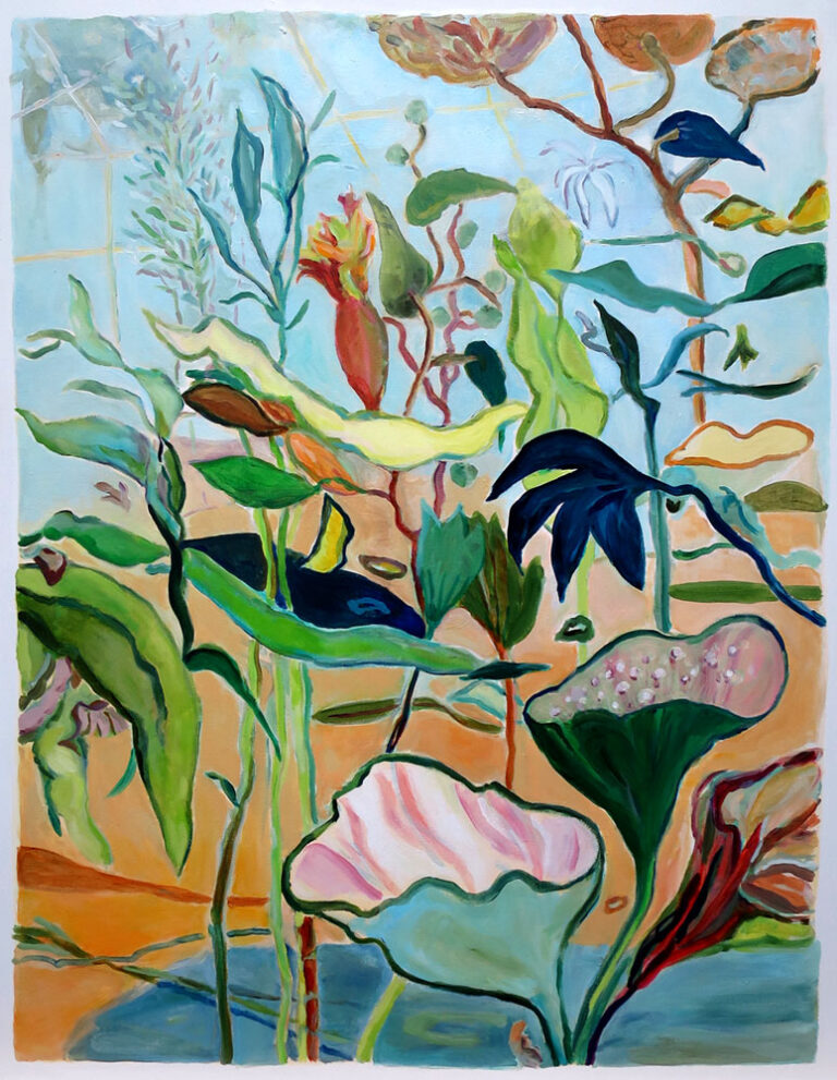 Elly-Hees-Greenhouse-olieverf-op-canvas-75x90-2019