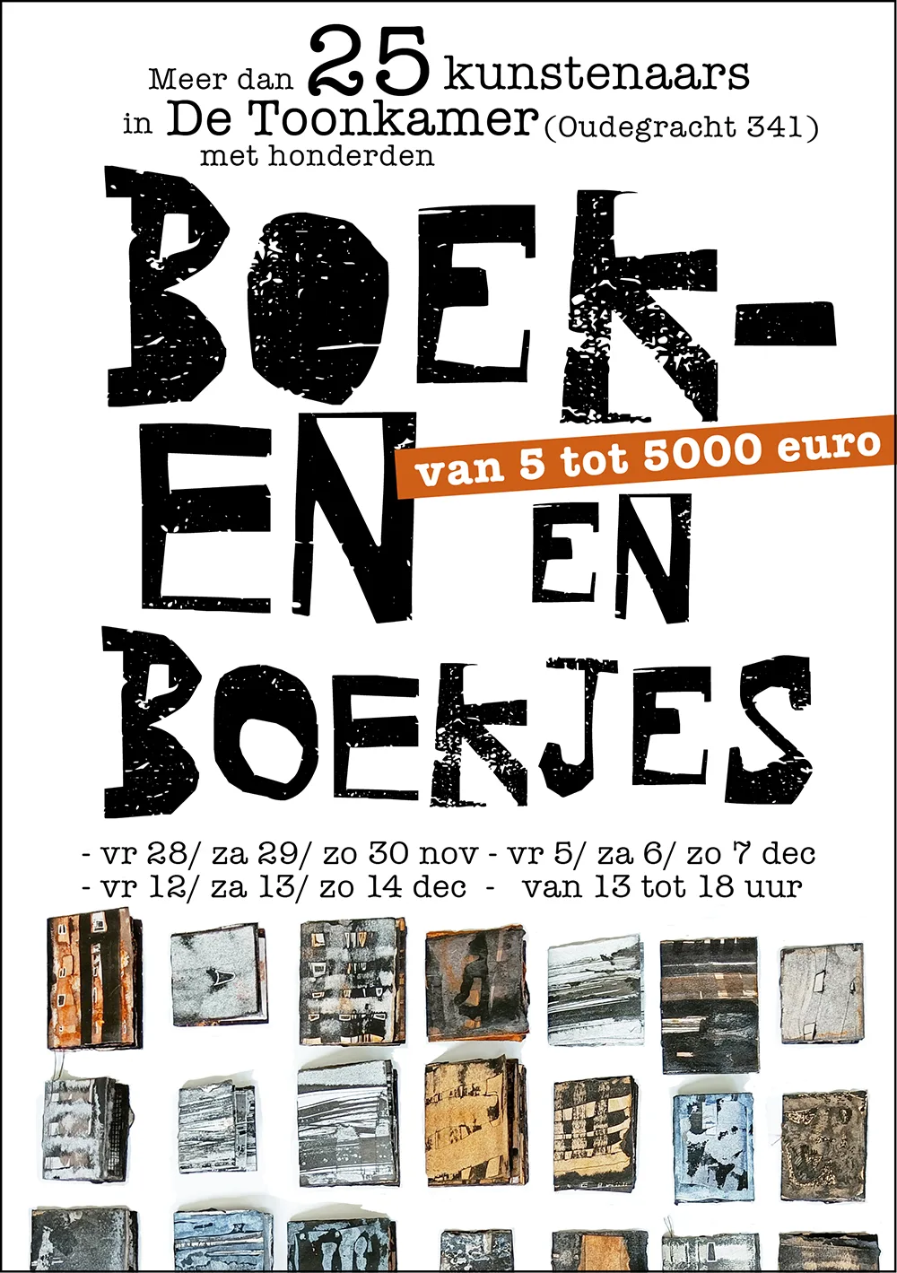 AANKONDIGING beoken en boekjes in de toonkamer